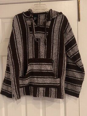 Baja Billy's Mexican Hoodie Pullover Blanket Sweatshirt Drug Rug Large